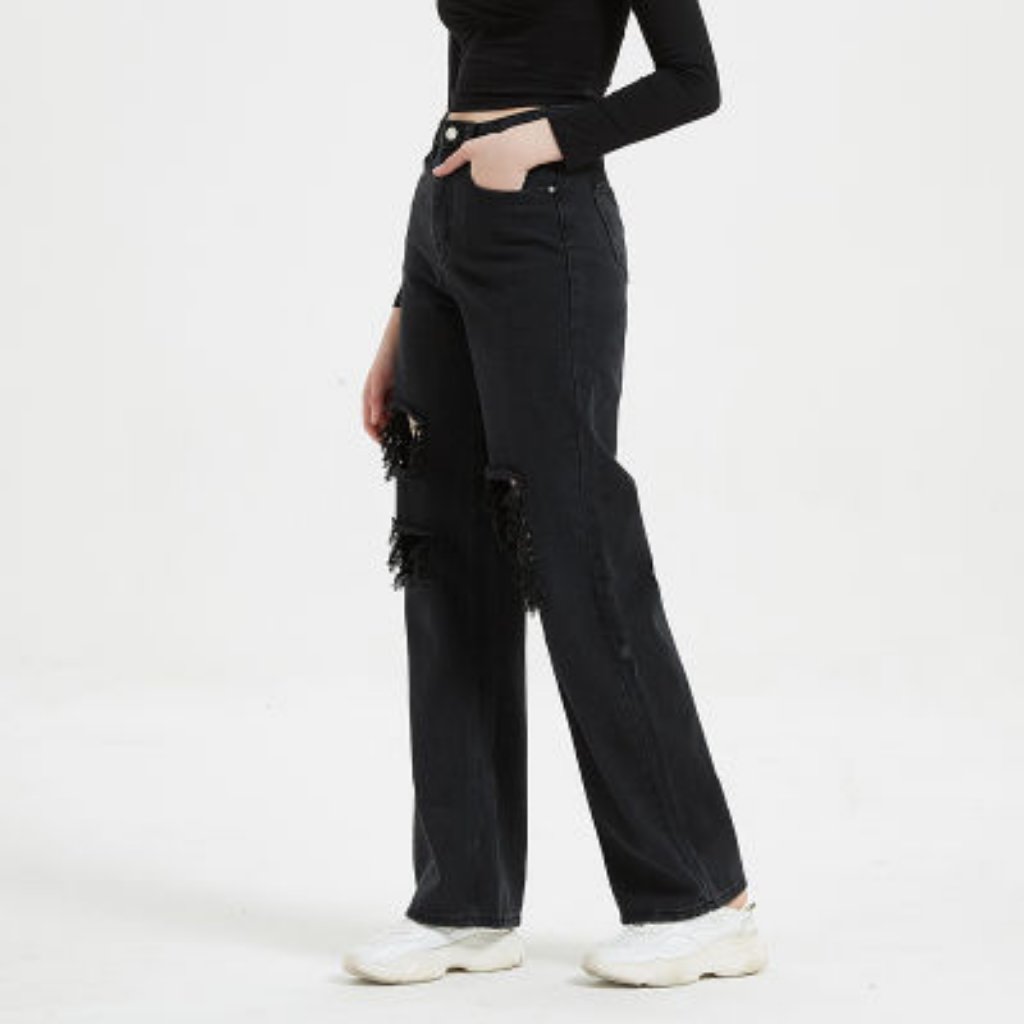 Pacsun Cargo Style High Waisted Black Jean || Sz27 Small Sz4